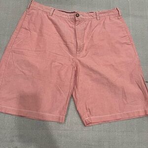 [38] IZOD Shorts Mens 38 Pink 10 Inch Inseam Flat Front Golf Outdoor Preppy